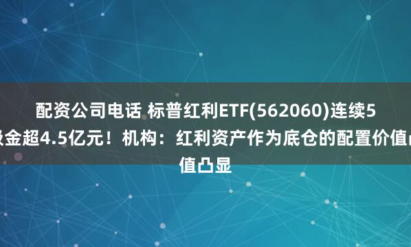 配资公司电话 标普红利ETF(562060)连续5日吸金超4.5亿元！机构：红利资产作为底仓的配置价值凸显